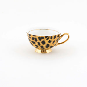 Leopard Print Teacup & Saucer - 250ml