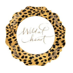 Leopard Print Side Plate - 'Wild At Heart'