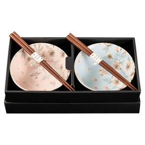Omotenashi - Edazakura Gift Set for Two - 2 Bowls & 2 Chopsticks