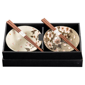 Omotenashi - IGAZAKURA Gift Set for Two - 2 Bowls & 2 Chopsticks