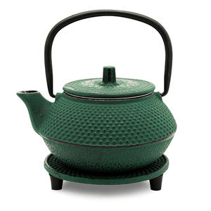 Cast Iron Teapot - Moto Green 300ml