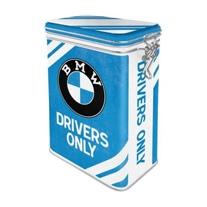 Nostalgic Art - Clip Top Storage Tin - BMW Drivers Only