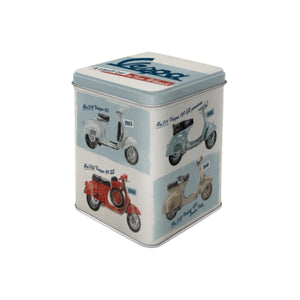 Nostalgic Art - Tea Storage Tin - Vespa Model Chart