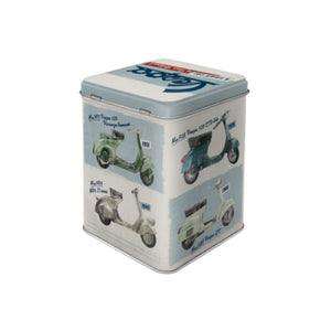 Nostalgic Art - Tea Storage Tin - Vespa Model Chart