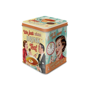 Nostalgic Art - Tea Storage Tin - Tea & Cookies Together
