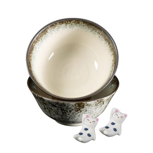 Omotenashi - SABI KESHO Gift Set - 2 Bowls & 2 Chopstick Rests