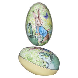 Peter Rabbit - Egg Shaped Tin - Yellow - Red Sparrow Tea Company