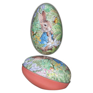 Peter Rabbit - Egg Shaped Tin - Orange - Red Sparrow Tea Company