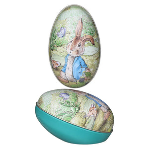 Peter Rabbit - Egg Shaped Tin - Green - Red Sparrow Tea Company