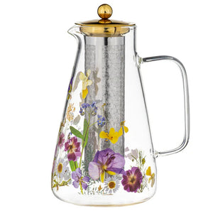 Ashdene - Pressed Flowers - Glass Infuser Jug 1.5L