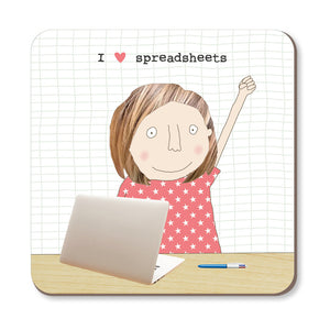 Rosie Made a Thing - Coaster - Spreadsheets