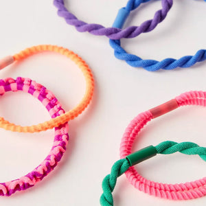 Natural Life - Textured Hair Ties - Set of 10 Rainbow