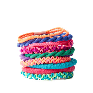 Natural Life - Textured Hair Ties - Set of 10 Rainbow