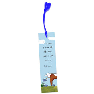 Red Tractor Designs - Bookmark - Cow In The Garden