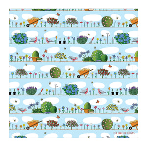 Red Tractor Designs - Cotton Hanky - Spring Garden