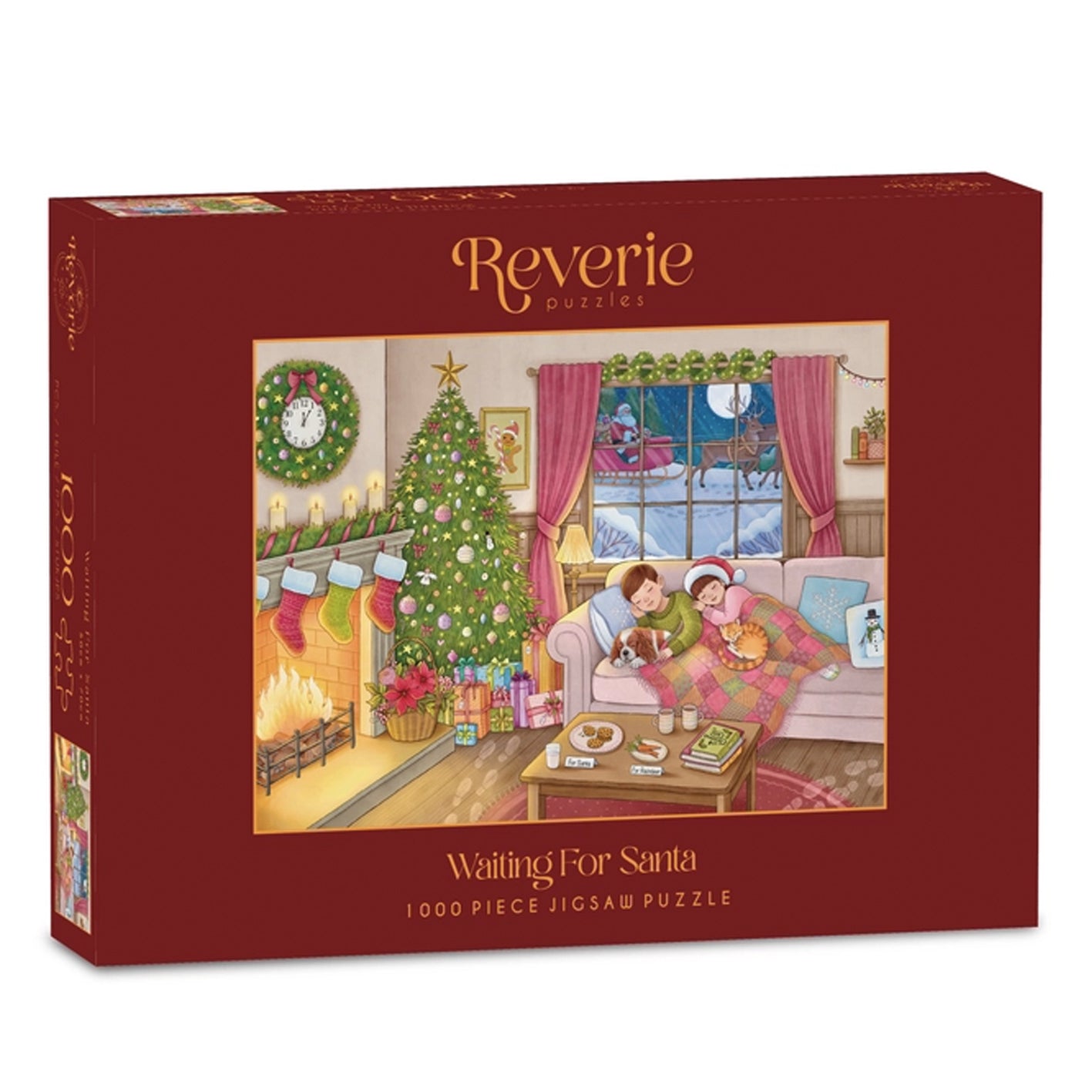 Reverie - Waiting For Santa - Jigsaw Puzzle 1000 Piece - Red