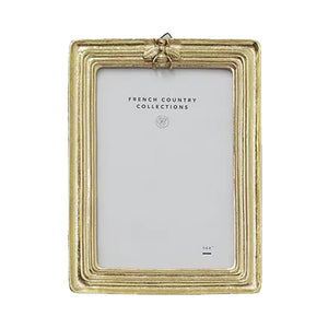 Photo Frame - Ribbed Bee Gold 4x6"