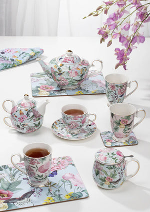 Ashdene - Romantic Garden - Teapot & 2 Teacup Set