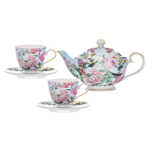 Ashdene - Romantic Garden - Teapot & 2 Teacup Set