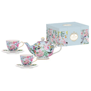 Ashdene - Romantic Garden - Teapot & 2 Teacup Set