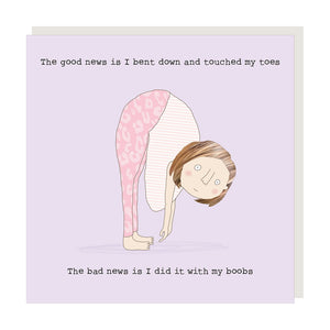 Rosie Made a Thing - Greeting Card - Touch Toes