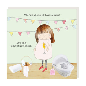 Rosie Made a Thing - Greeting Card - Baby Adventure
