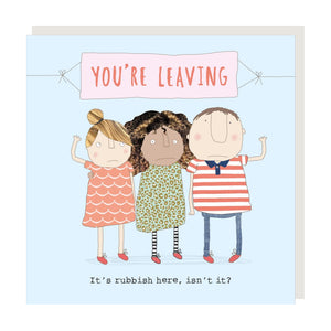 Rosie Made a Thing - Greeting Card - Rubbish Leaving