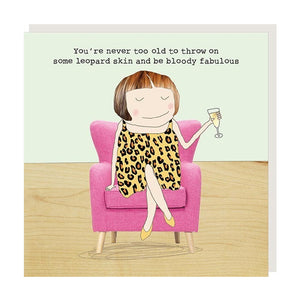 Rosie Made a Thing - Birthday Card - Leopard Skin