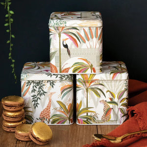 Sara Miller - Square Canister Set - Palm Garden