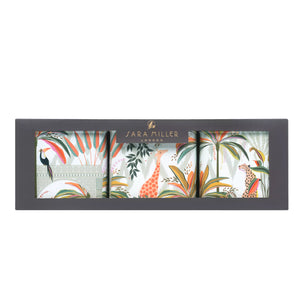 Sara Miller - Square Canister Set - Palm Garden