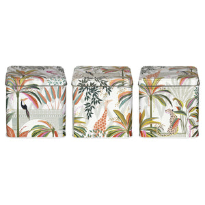 Sara Miller - Square Canister Set - Palm Garden