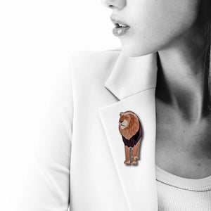 Selatan Brooch - Lion
