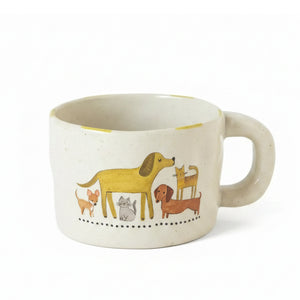 Stoneware Folk Mug - Pets