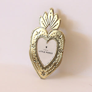 Mini Mini Heart - Faux Tin - Gold
