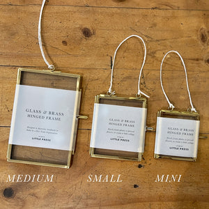 Glass & Brass Frame - Small
