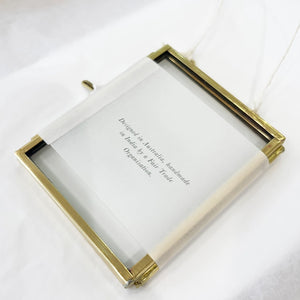 Glass & Brass Frame - Small