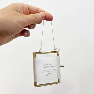 Glass & Brass Frame - Small