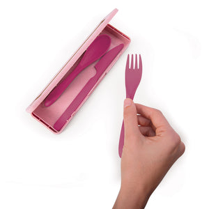 The Dog Collective - Wheat Straw Cutlery - Pink