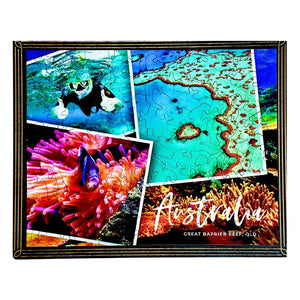 Twigg Puzzles - Framed Postcard Puzzle - Great Barrier Reef