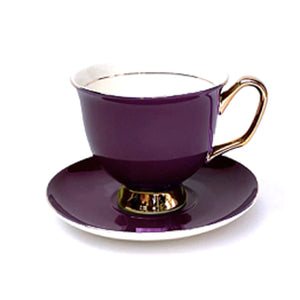 Aubergine Teacup & Saucer XL - 375ml