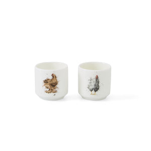 Royal Worcester Wrendale Designs -  Chickens Egg Cup Set