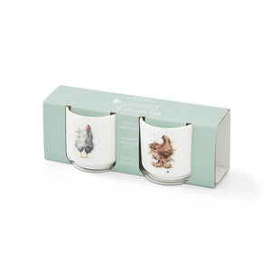 Royal Worcester Wrendale Designs -  Chickens Egg Cup Set