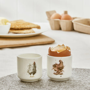 Royal Worcester Wrendale Designs -  Chickens Egg Cup Set