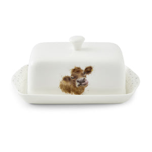Wrendale Designs - Cow Butter Dish - Mooo