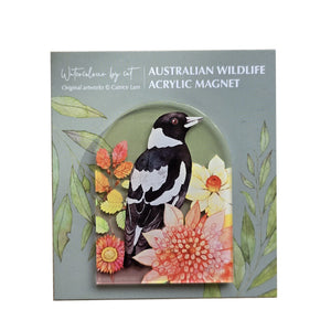 Australian Birds Magnet - Magpie