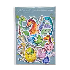Australian Vinyl Sticker Pack - 21 Pcs - Dinosaur