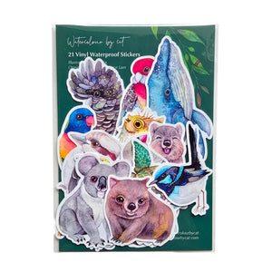 Australian Vinyl Sticker Pack - 21 Pcs - Animals