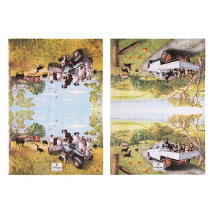 Ashdene - Working Dogs Vehicle 2pk Kitchen Towel