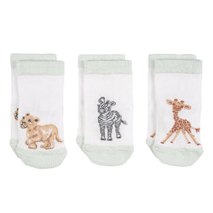 Wrendale Designs - Little Savannah Baby Socks Set of 3