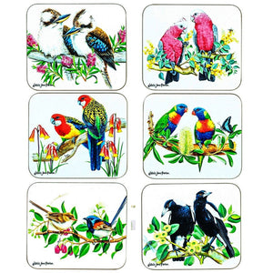 Ashdene - Australian Birds - Coasters Assorted 6pk